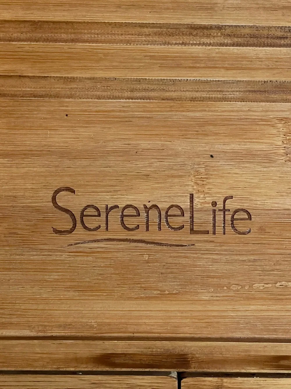 Serene Life Bamboo Bath & Bed Tray - Natural
